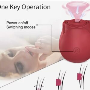 Rosa succión vibró