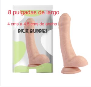 Dildo de 8 pulgadas de largo y 4.5 cms de ancho