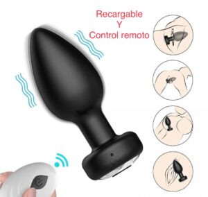 Butt plug recargable y control remoto