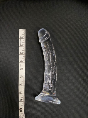 Dildo transparente de 9 pulgadas