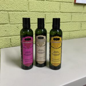Aceite para masajes IMPORTADO de 8 onzas ( fresa - vainilla - coco )🥰🥰🥰