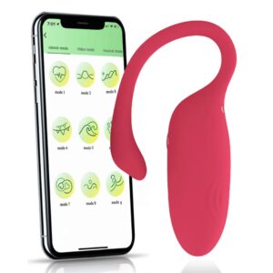Huevo vibrador recargable con App