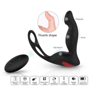 Masajeador de Prostata recargable y control remoto