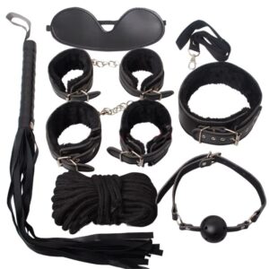 Set BDSM de 7 piezas en NEGRO